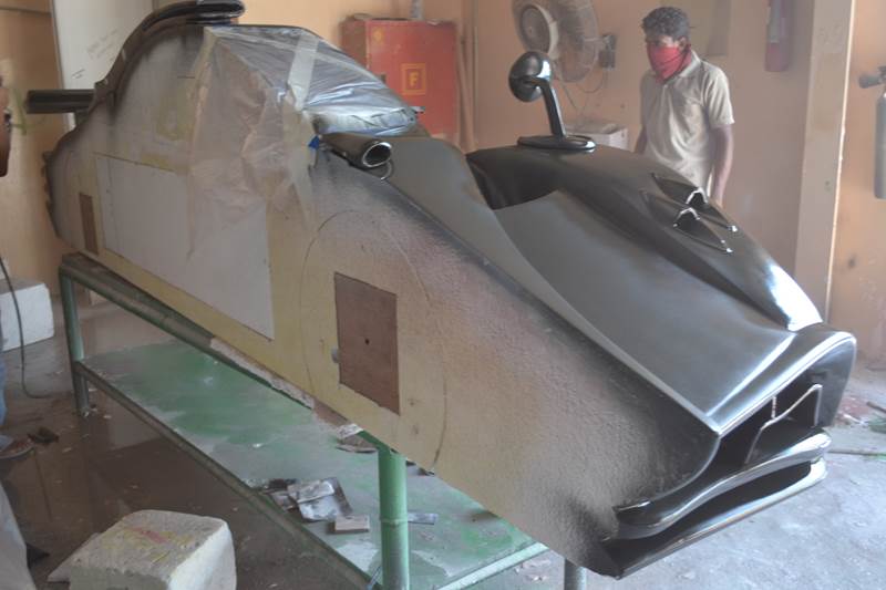 Styrofoam Ferrari Car Project in Dubai