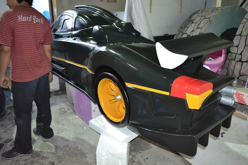Styrofoam Ferrari Car Project in Dubai