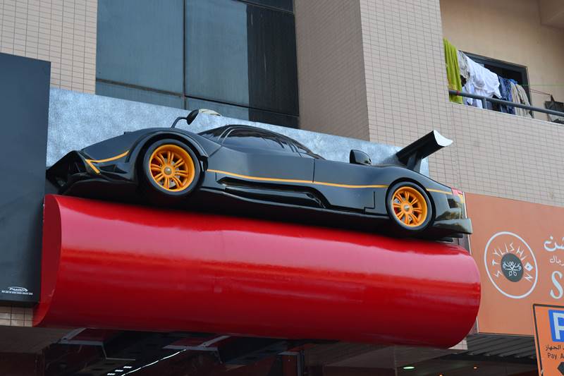 Styrofoam Ferrari Car Project in Dubai