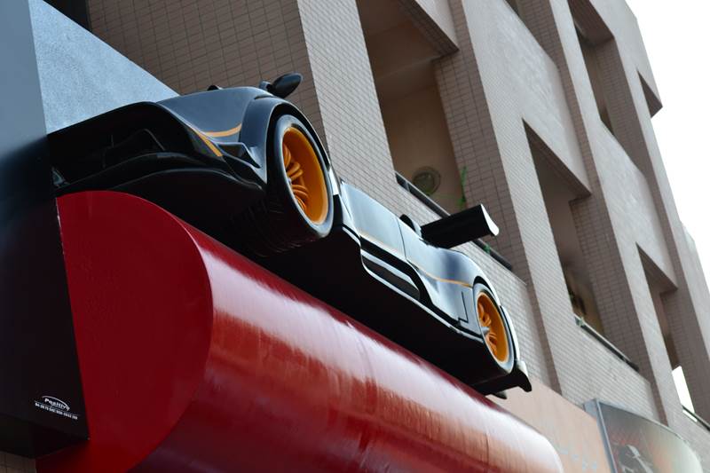 Styrofoam Ferrari Car Project in Dubai