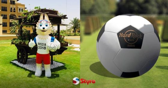 STYRO Created EPS Decorations for Enterprises To Celebrate FIFA World Cup 2018